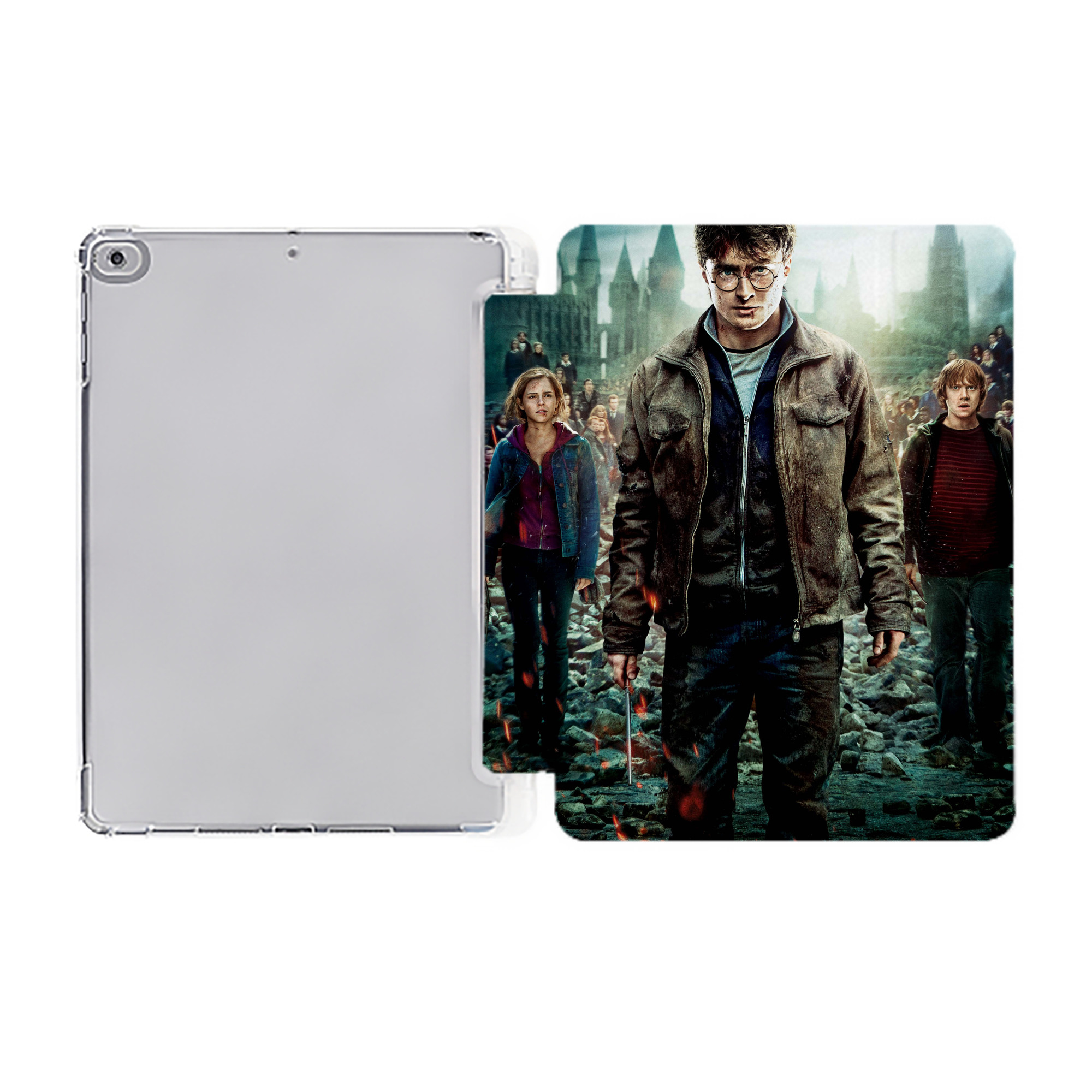 （画像用） Harry Potter ハリー・ポッターシリーズ IPad ケース ペン収納付き 三つ折りスタンド PUレザー×シリコン 対応機種9.5/10.5/10.9インチ
